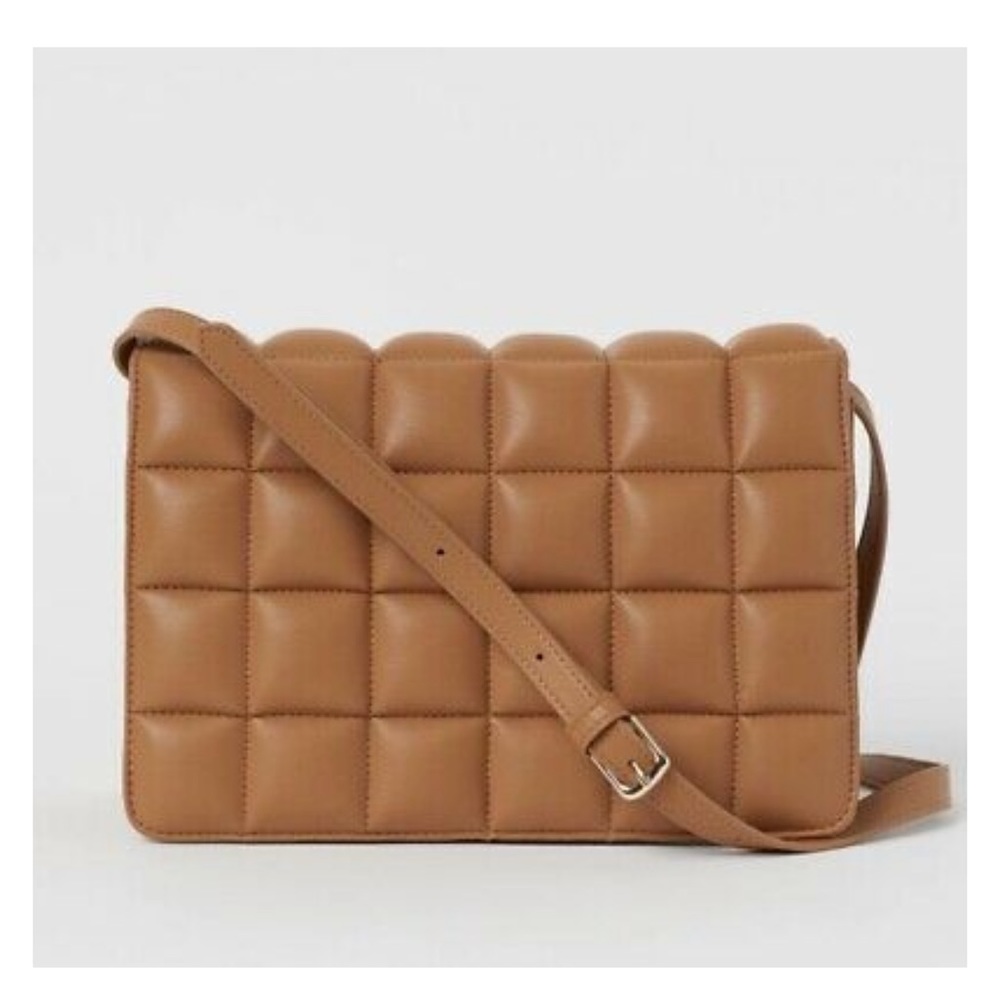 H&M Quilted Shoulder Bag Beige Sold Out